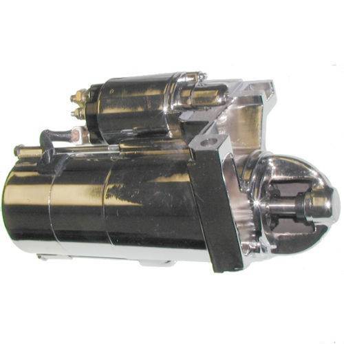 Chrome Straight Mount Starter w/153 Tooth Flywheel