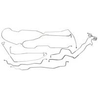 Motown Automotive - Hard Brake Line Kit (8 Pc), 73-80 Blazer 4wd