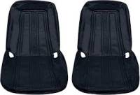 Motor City Reman - Front Bucket Seat Upholstery, Vinyl w/Scroll Pattern (Pair), 69-70 Blazer