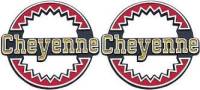 Warn - Cheyenne Rear Quarter Panel Emblems (Pair), 73-79 Blazer