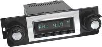 Classic Industries - Hermosa Retro Sound AM/FM Radio, Black w/Chrome Bezel, 69-72 Blazer