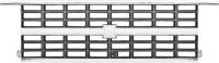 Classic Industries - Grill w/o Bow Tie w/Dual Headlamps, Chrome, 89-91 Blazer