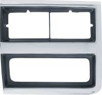 Classic Industries - Headlamp Bezel w/Dual Headlamps w/Chrome Grill, LH, 89-91 Blazer