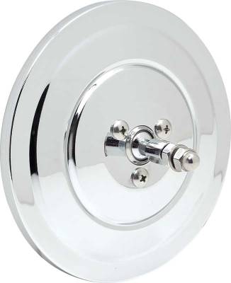 Classic Industries - Round Mirror Head, Chrome w/Ribbed Back, 69-72 Blazer