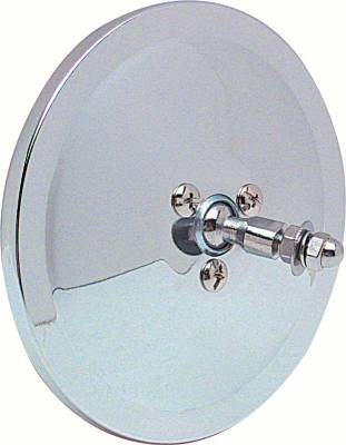 Classic Industries - Round Mirror Head, Chrome w/Smooth Back, 69-72 Blazer