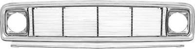 Classic Industries - Custom Chrome/Billet Grill Assembly (4mm Thick Insert Bars), 69-72 Blazer