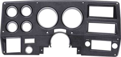 Instrument Cluster Bezel w/A/C, Black/Silver, 75-77 Blazer