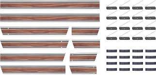 Lower Side Molding Set w/Plastic Adhesive & Metal Clips, Woodgrain, 10 Piece, 69-72 Blazer
