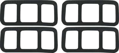 Side Marker Gasket Set w/Deluxe Lenses, 69-72 Blazer