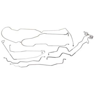 Hard Brake Line Kit (8 Pc), 73-80 Blazer 4wd