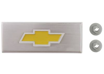 Center Console Emblem w/Yellow Bowtie, 73-80 Blazer