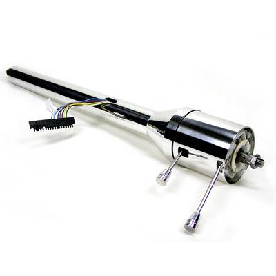 Tilt Steering Column w/Floor Shift, Polished Aluminum, 69-72 Blazer