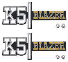 K5 Blazer Emblems (Pair), 73-74 Blazer