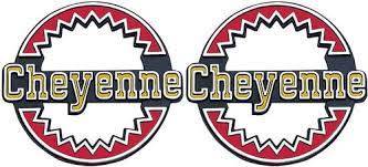 Cheyenne Rear Quarter Panel Emblems (Pair), 73-79 Blazer