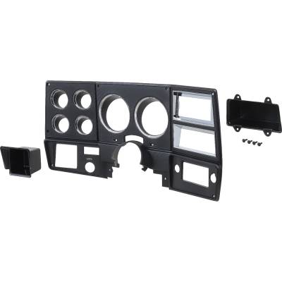 Instrument Cluster Bezel w/A/C, Black w/Recessed Chrome Accents, 78-80 Blazer