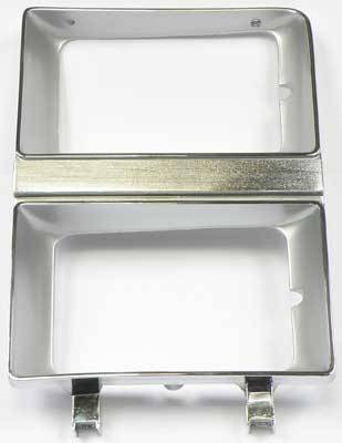 Classic Industries - Headlamp Bezel w/Dual Headlamps, Argent, RH, 81-82 Blazer