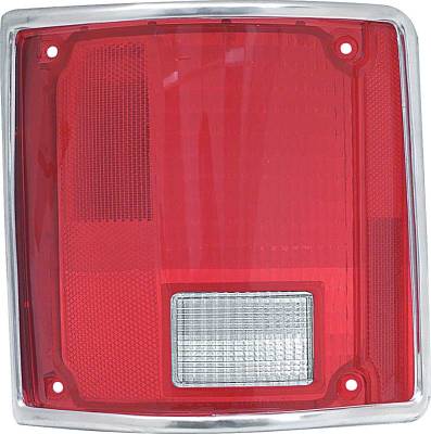 Classic Industries - Tail Lamp Lens w/Chrome, LH, 73-91 Blazer