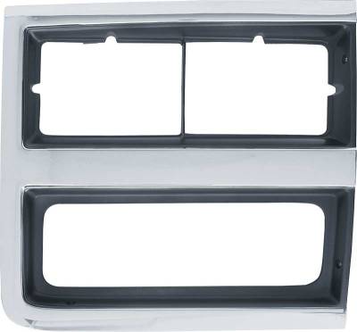 Classic Industries - Headlamp Bezel w/Dual Headlamps w/Chrome Grill, RH, 89-91 Blazer