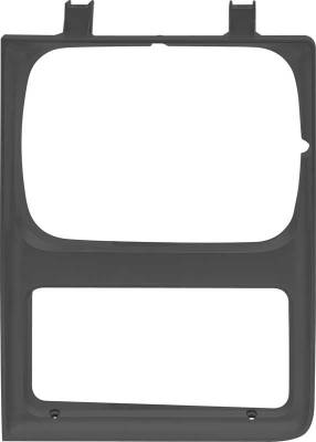 Classic Industries - Headlamp Bezel w/Single Headlamps, Black, LH, 85-88 Blazer