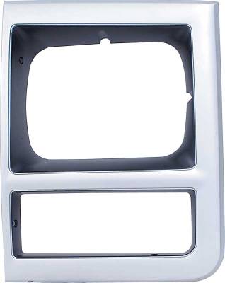 Classic Industries - Headlamp Bezel w/Single Headlamps w/o Chrome Grill, LH, 89-91 Blazer