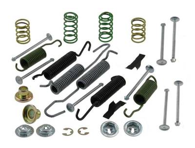 Motown Automotive - Rear Drum Brake Hardware Kit w/11 5/32" x 2 3/4" Drums, 76-91 Blazer