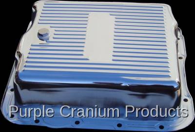 Purple Cranium Products - Chrome Extra Capacity Transmission Pan, TH700-R4