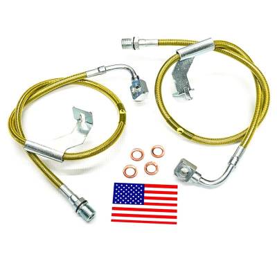 Front Bulletproof Extended Brake Lines 8-12