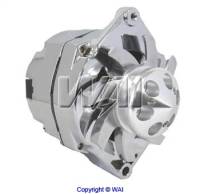 Chrome 100 Amp Bullet Style GM 1 Wire Universal Mount 10-12SI Alternator