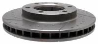 Motown Automotive - Front Performance Brake Rotor, Cross Drilled & Slotted, LH, 4wd, 71-91 Blazer - Image 2