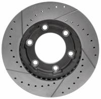 Motown Automotive - Front Performance Brake Rotor, Cross Drilled & Slotted, RH, 4wd, 71-91 Blazer - Image 1