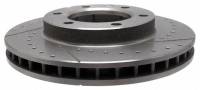 Motown Automotive - Front Performance Brake Rotor, Cross Drilled & Slotted, RH, 4wd, 71-91 Blazer - Image 2