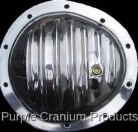 Purple Cranium Products - Polished Aluminum Differential Cover, GM 8.5" (Chevy 10 Bolt) Front