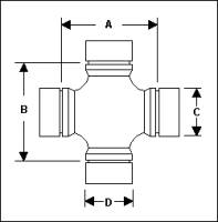 Spicer 5-260X Axle U-Joint, 69-71 Blazer - Image 3