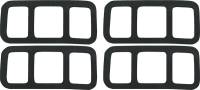 Side Marker Gasket Set w/Deluxe Lenses, 69-72 Blazer