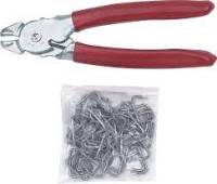 Upholstery Installation Kit w/Heavy Duty Pliers & Hog Rings