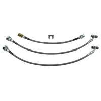 Stainless Brake Hose Kit (3 Pc), Standard Length, 4wd, 71-72 Blazer