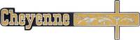 Cheyenne Dash Panel Emblem, 73-74 Blazer