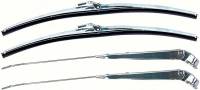 Windshield Wiper Arms/Blades Kit, Stainless (Pair), 69-72 Blazer