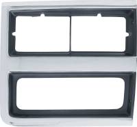 Headlamp Bezel w/Dual Headlamps w/Chrome Grill, RH, 89-91 Blazer