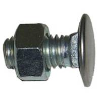 Bumper Bolt w/Nut, 7/16-14 x 1", Stainless Panhead